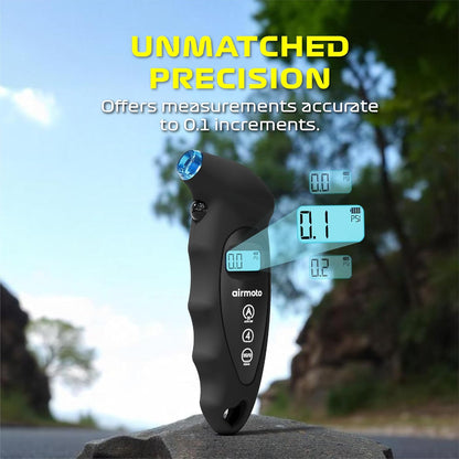 Airmoto Digital Tire Pressure Gauge 0-150PSI (Accurate in 0.1 Increments)