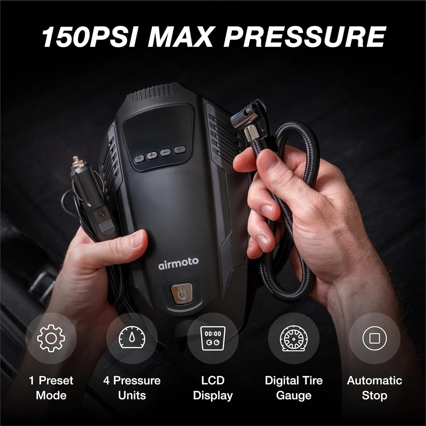 Airmoto MX100 Tire Inflator Portable Air Compressor