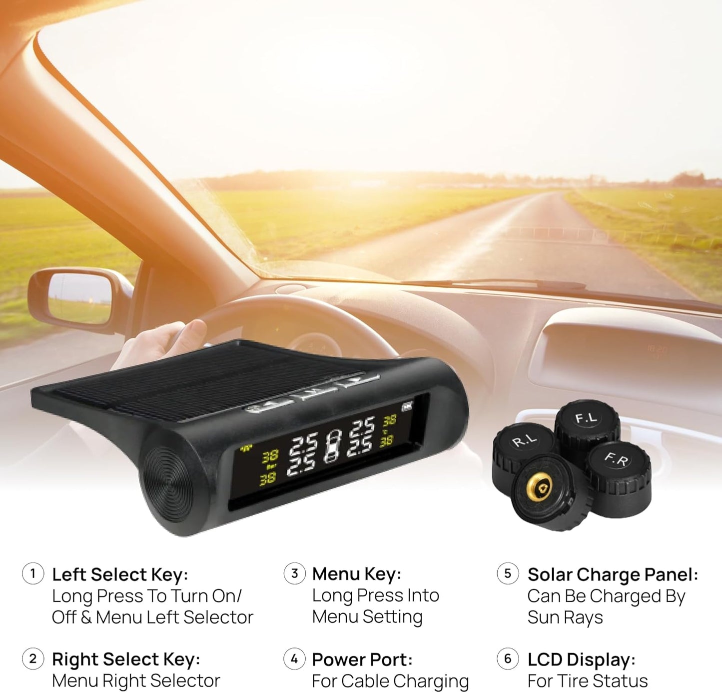 Airmoto Tire Pressure Monitoring System TPMS