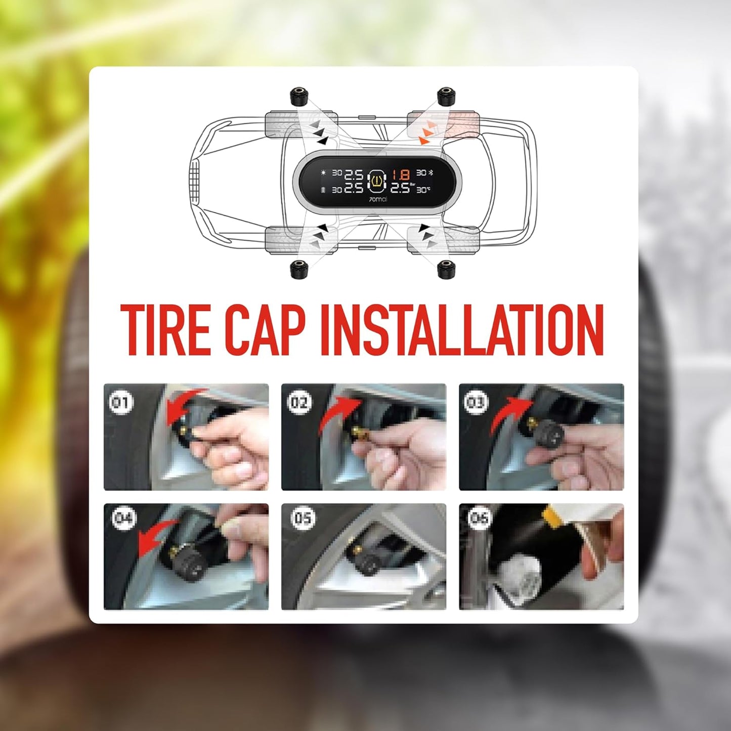 Airmoto Tire Pressure Monitoring System TPMS