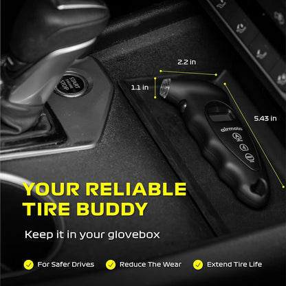 Airmoto Digital Tire Pressure Gauge 0-150PSI (Accurate in 0.1 Increments)